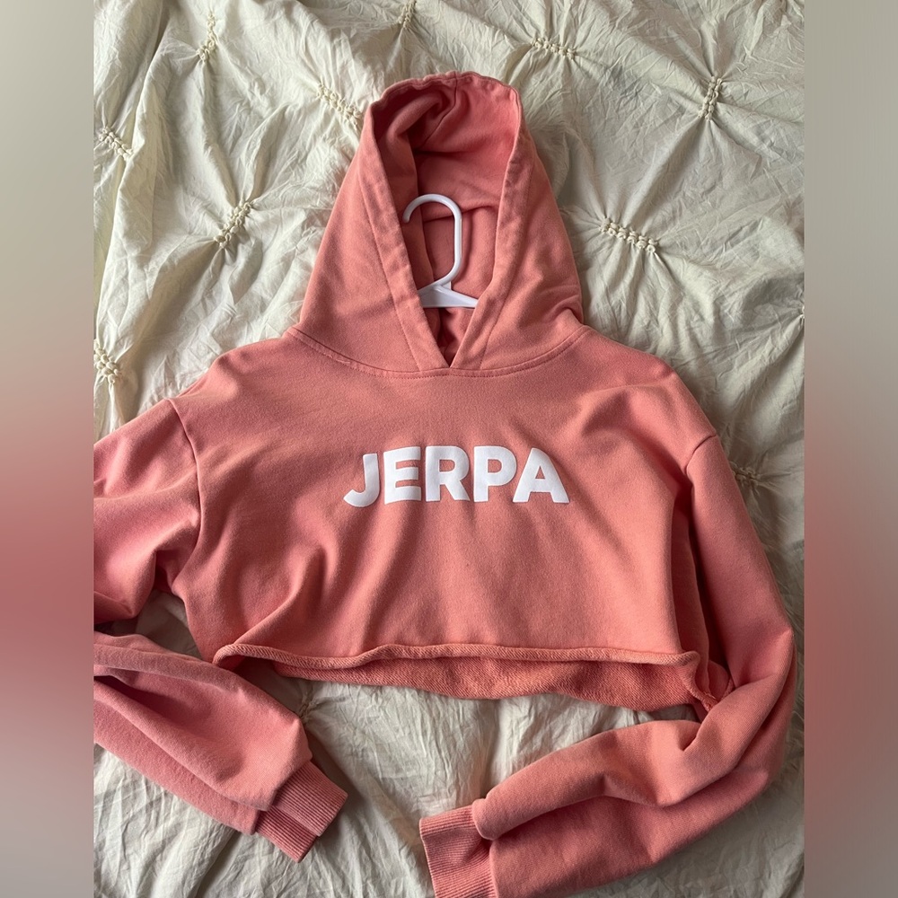 JERPA cropped workout hoodie
